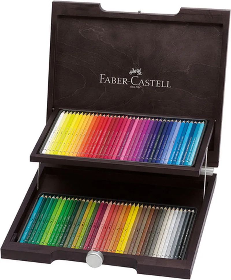 kleurpotlood aquarel - Albrecht Durer - houten koffer 72 stuks - FC-117572 by Faber-Castell in Assorti 72 koffer – product photo