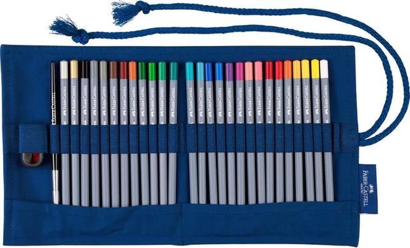 kleurpotlood aquarel - Goldfaber - roletui 29-delig - FC-114652 de Faber-Castell en Assorti – photo produit