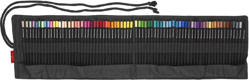 kleurpotlood Black Edition - 72 stuks in roletui - zwart - FC-116418 fra Faber-Castell i Assorti 72 kleuren – produktbillede