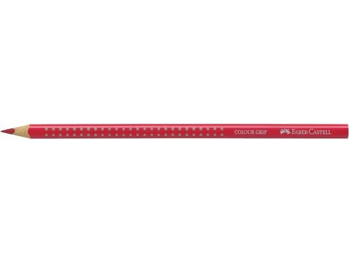 Kleurpotlood Faber Castell GRIP 26 donkerkarmijn doos met 12 stuks van Faber-Castell in Karmijn – productfoto