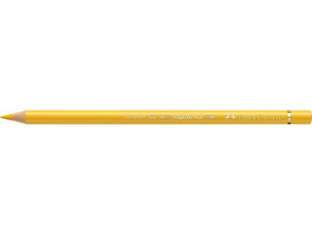 Kleurpotlood Faber Castell Polychromos 108 cadmiumgeel donker doos met 6 stuks von Faber-Castell in Gelb – Produktfoto