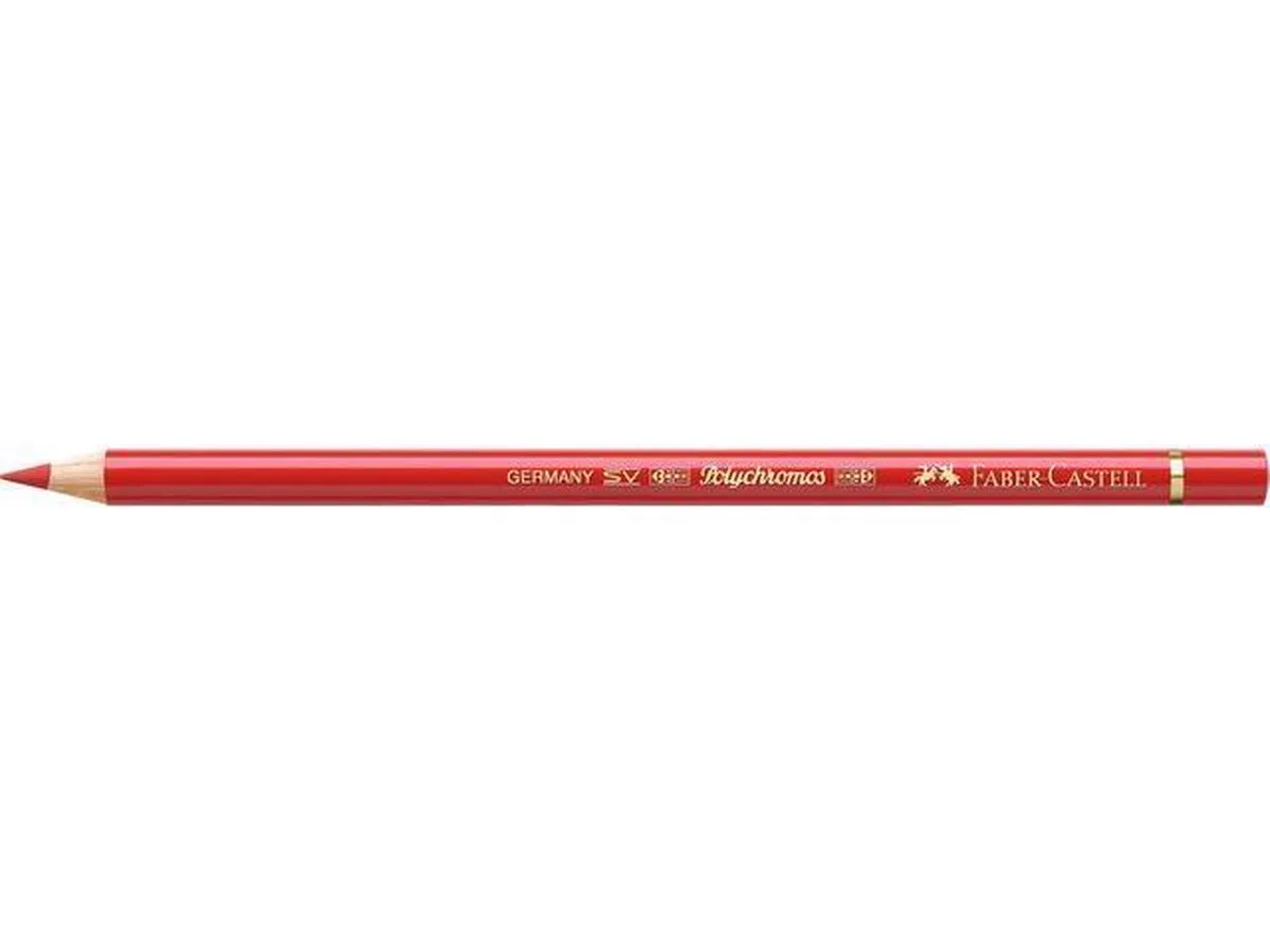 Kleurpotlood Faber Castell Polychromos 118 scharlakenrood doos met 6 stuks by Faber-Castell in Red – product photo