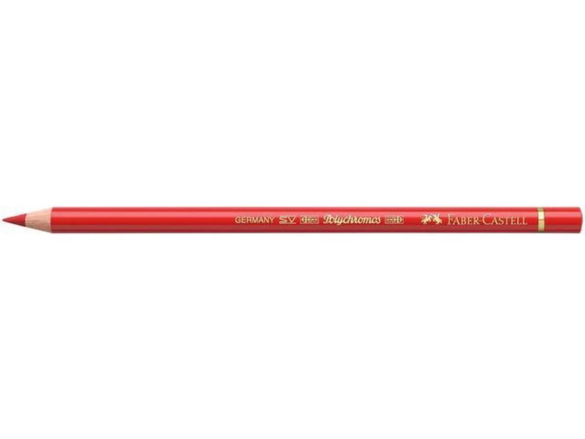 Kleurpotlood Faber Castell Polychromos 121 geraniumrood fel doos met 6 stuks von Faber-Castell in Rot – Produktfoto