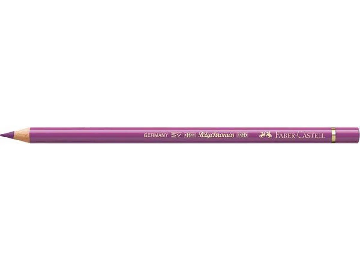 Kleurpotlood Faber Castell Polychromos 135 roodviolet fel doos met 6 stuks van Faber-Castell in Rood – productfoto