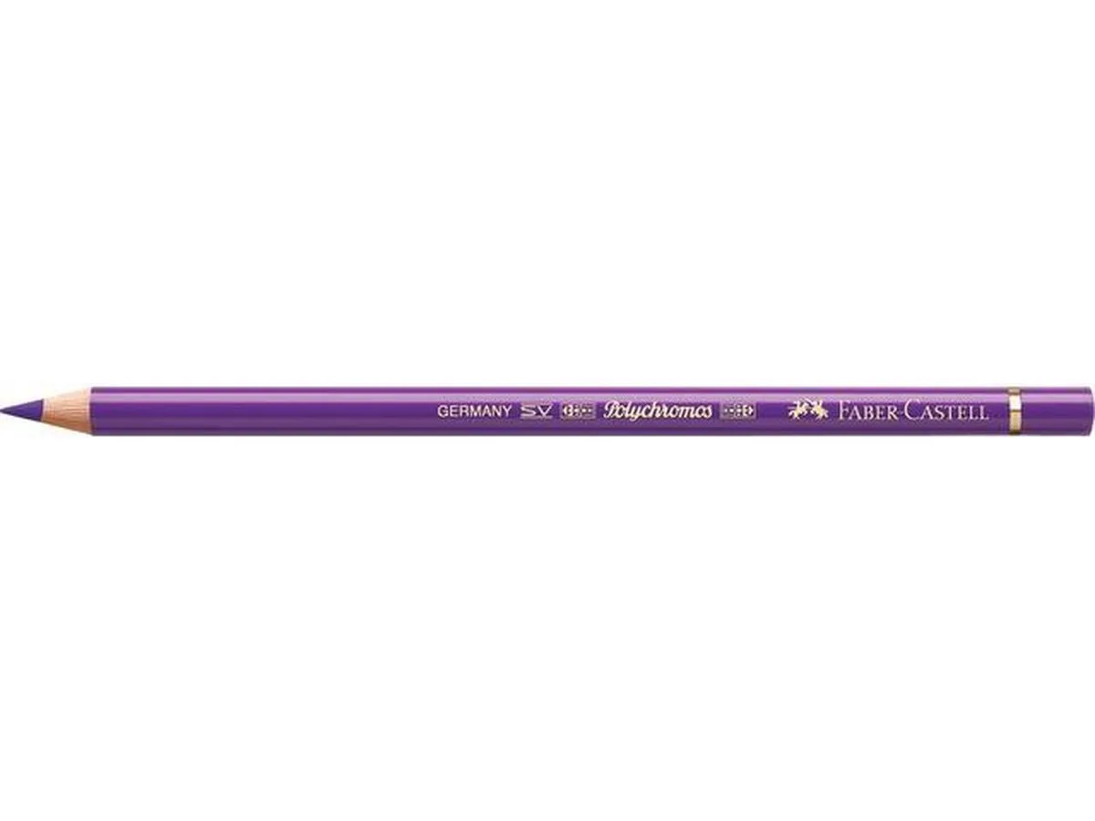 Kleurpotlood Faber Castell Polychromos 136 purperviolet doos met 6 stuks fra Faber-Castell i Lilla – produktbillede