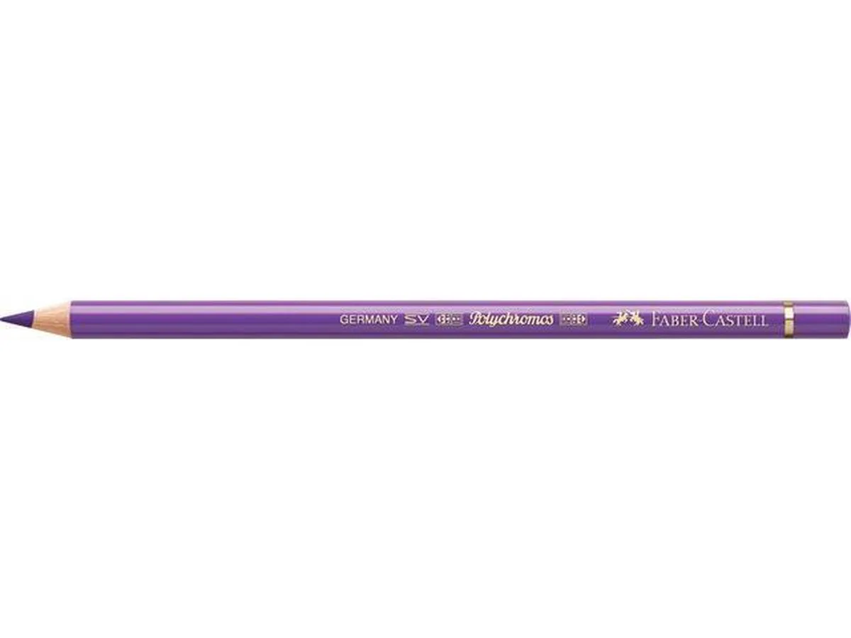Kleurpotlood Faber Castell Polychromos 138 violet doos met 6 stuks fra Faber-Castell i Lilla – produktbillede