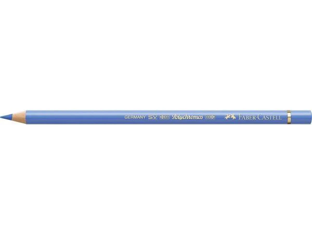 Kleurpotlood Faber Castell Polychromos 140 ultramarijn fel doos met 6 stuks fra Faber-Castell i Blå – produktbillede