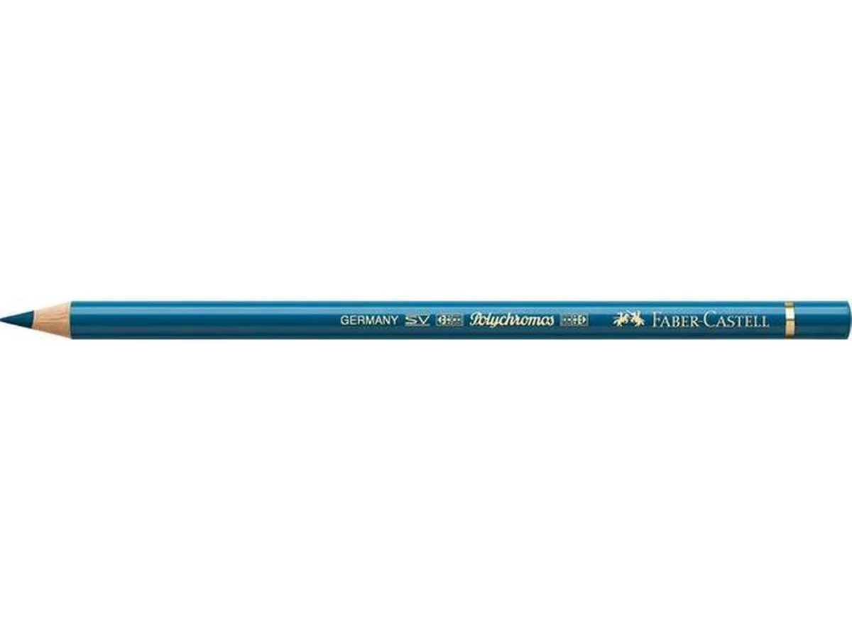 Kleurpotlood Faber Castell Polychromos 155 fluorturquoise doos met 6 stuks fra Faber-Castell i Turkis – produktbillede