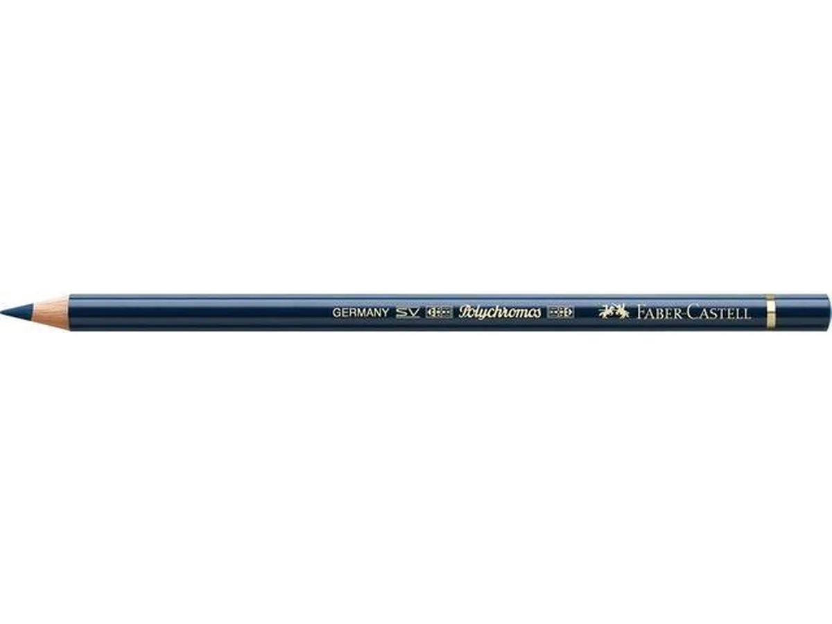 Kleurpotlood Faber Castell Polychromos 157 donker indigo doos met 6 stuks fra Faber-Castell i Blå – produktbillede