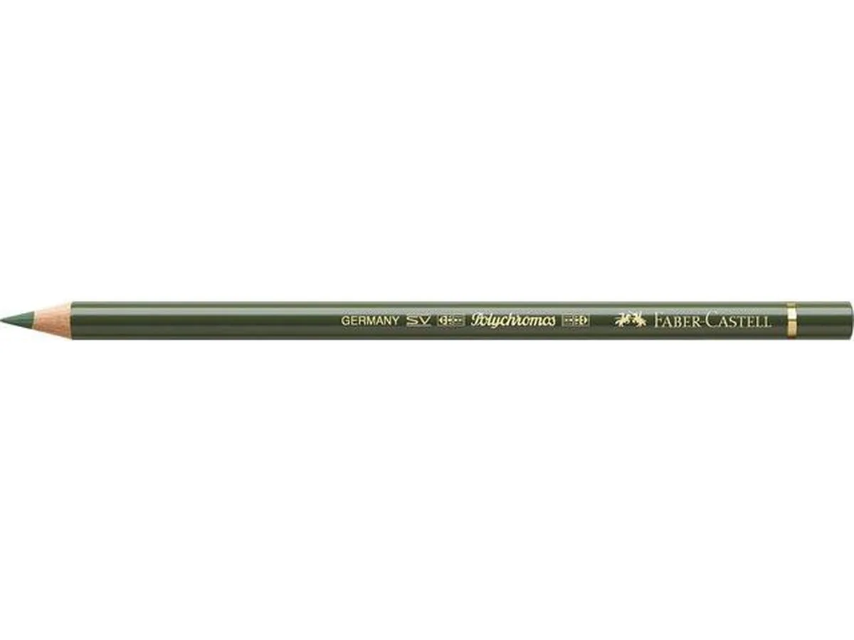 Kleurpotlood Faber Castell Polychromos 174 chroomgroen doos met 6 stuks fra Faber-Castell i Grøn – produktbillede