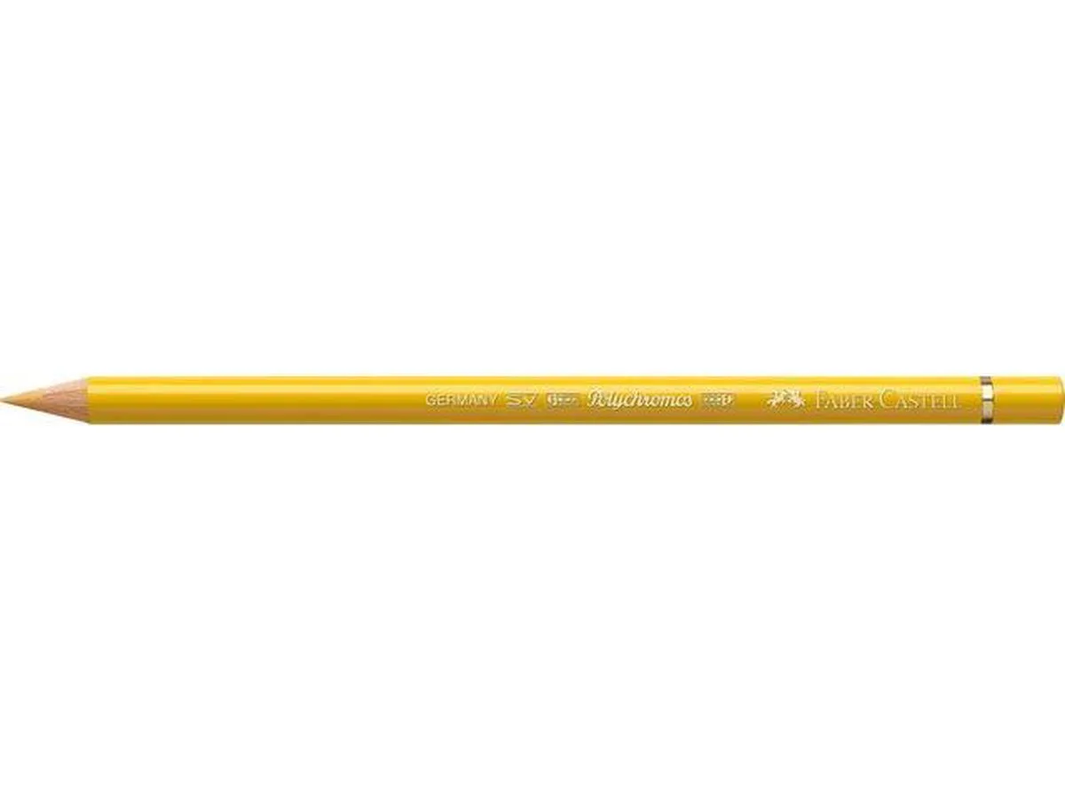 Kleurpotlood Faber Castell Polychromos 184 Napels donkergeel doos met 6 stuks fra Faber-Castell i Gul – produktbillede
