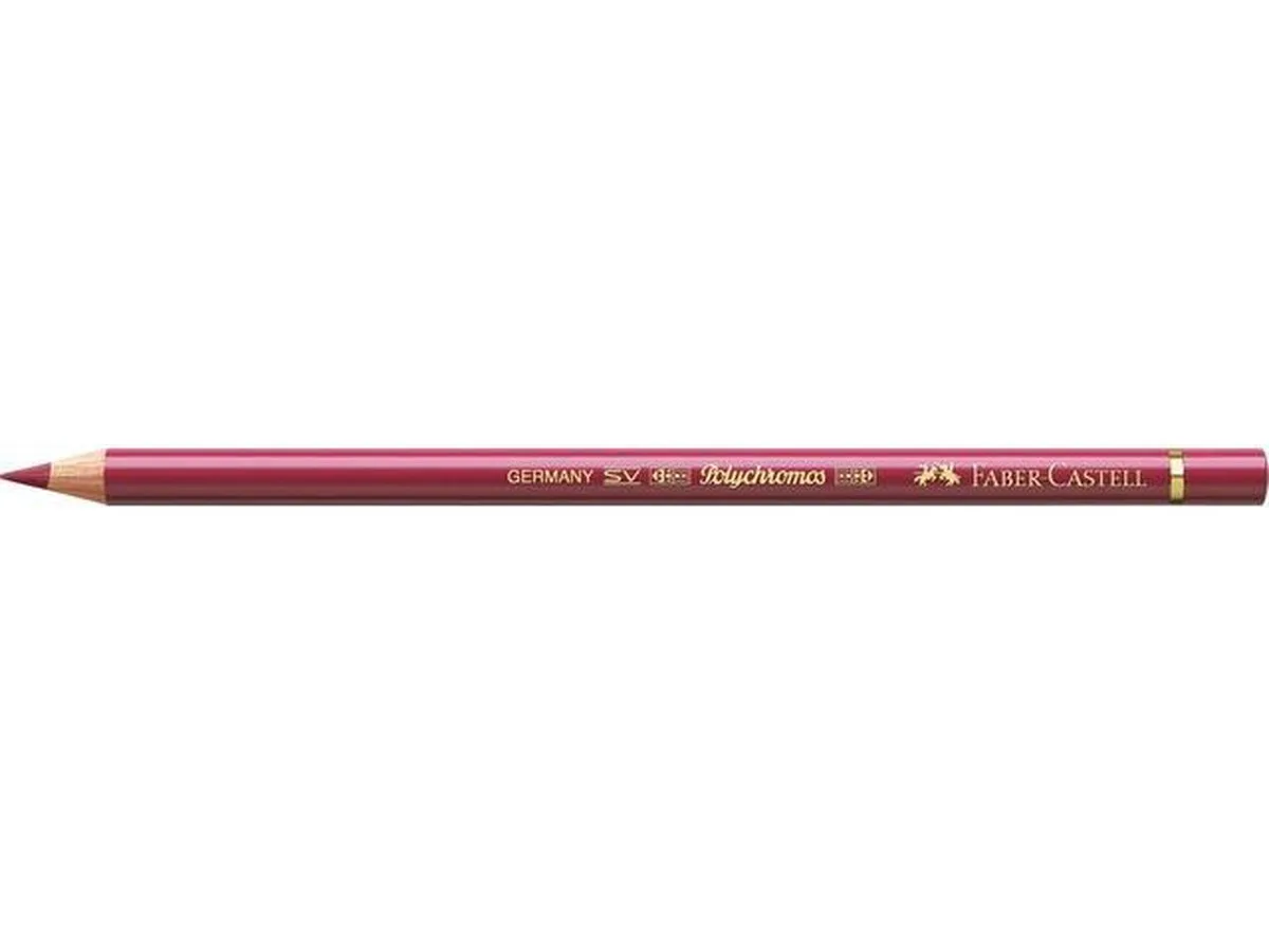 Kleurpotlood Faber Castell Polychromos 193 doos met 6 stuks fra Faber-Castell i Gebrand karmijn – produktbillede