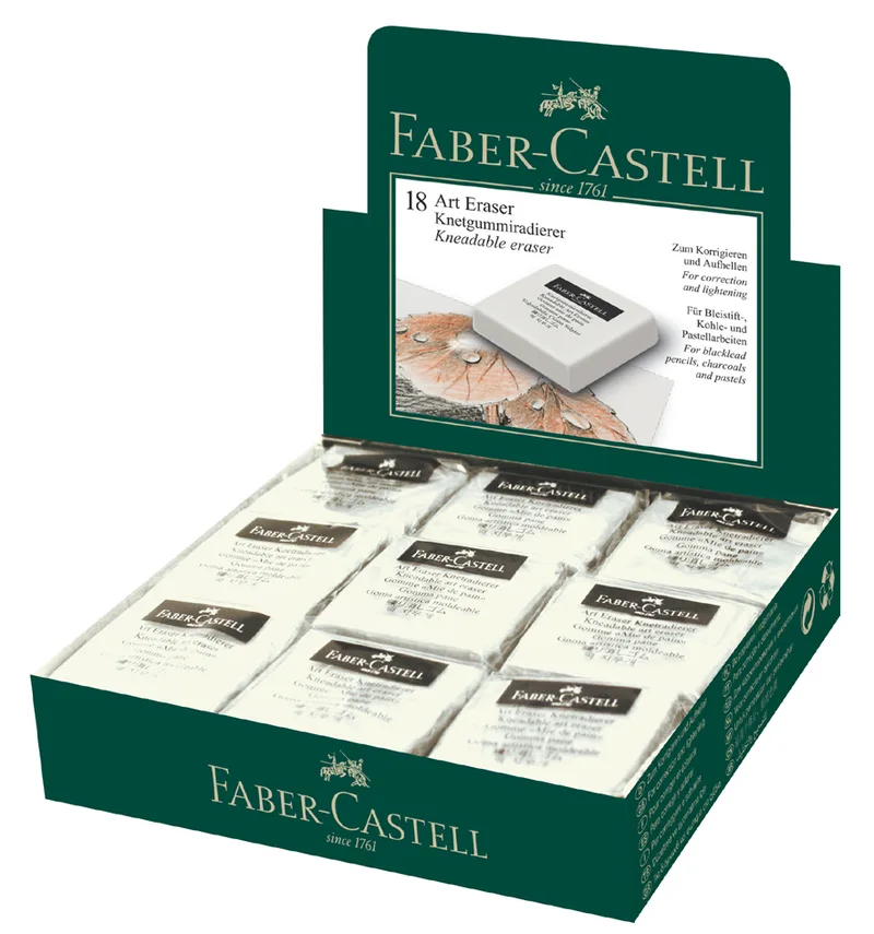 Knetgummi-Radierer ART ERASER, weiß van Faber-Castell – productfoto