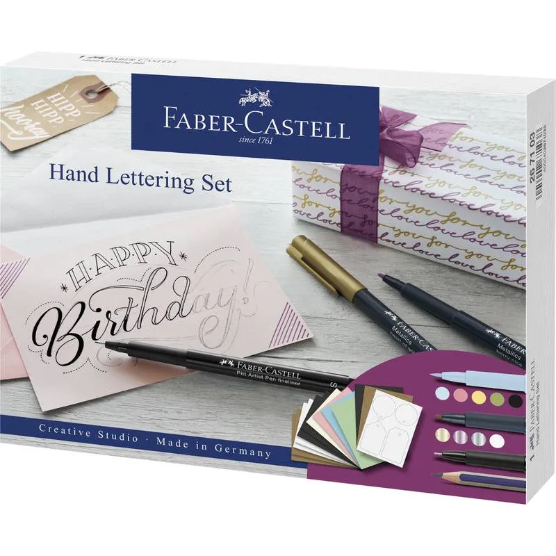 Kreativset Handlettering 12-teilig von Faber-Castell – Produktfoto