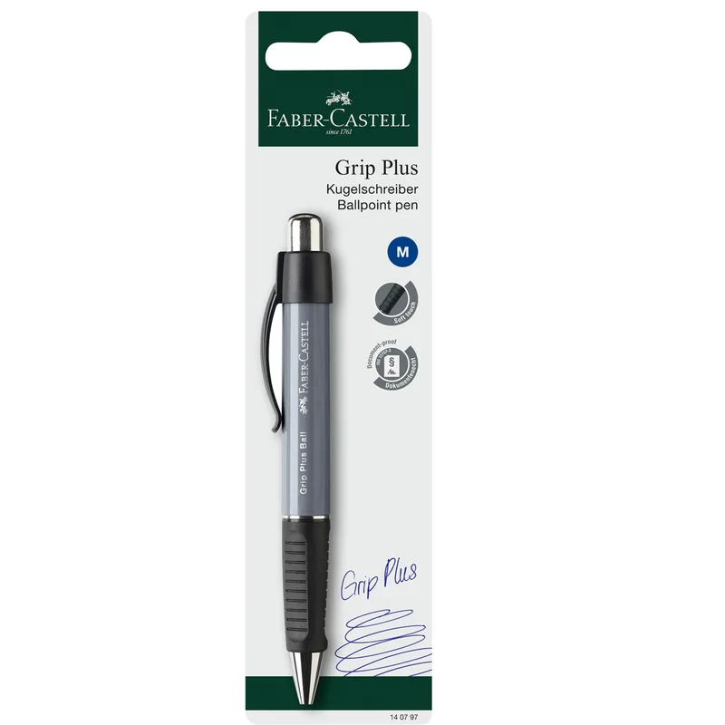 Kugelschreiber Grip Plus Ball BK von Faber-Castell – Produktfoto