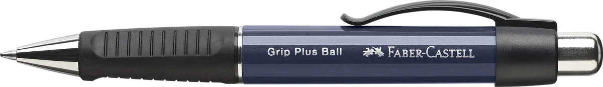 Kugelschreiber GRIP Plus Ball navy blue, Schreibfarbe: blau de Faber-Castell – photo produit
