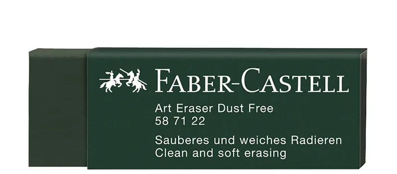 Kunststoff-Radierer DUST-FREE, grün van Faber-Castell – productfoto