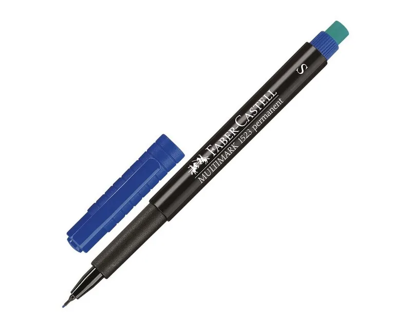 Marker Faber-Castell Multimark 1523 S Permanentmarker blau de Faber-Castell – photo produit