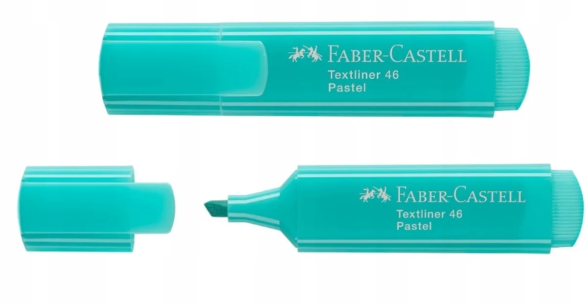 Marker - Sneldrogend en lichtecht van Faber-Castell in Pastel Turquoise – productfoto