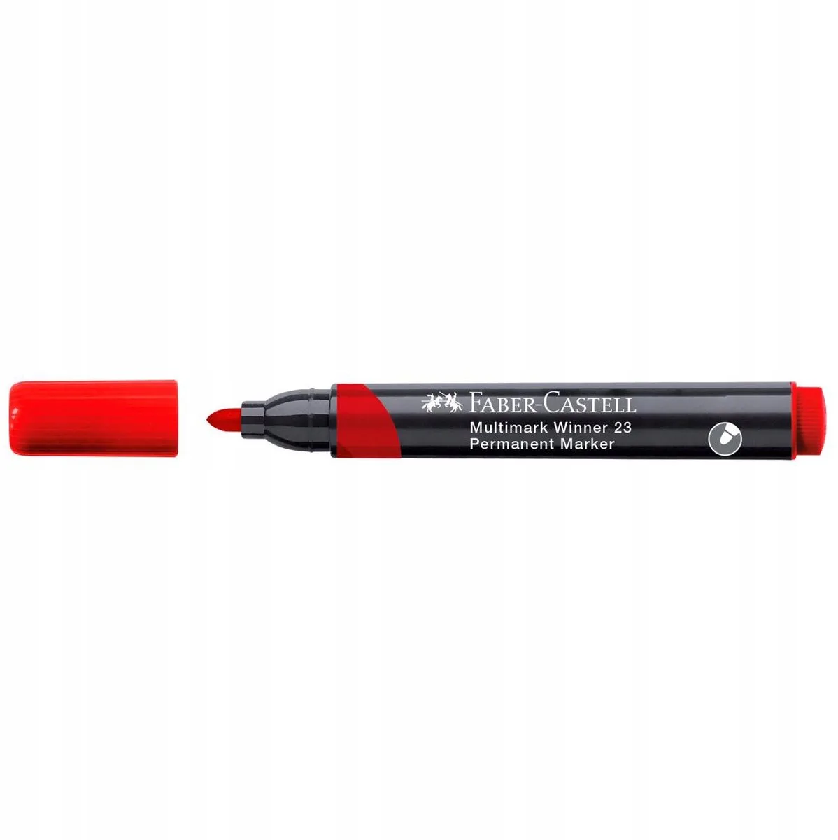 Multimark Winner 23 Permanente Marker de Faber-Castell en Rouge – photo produit