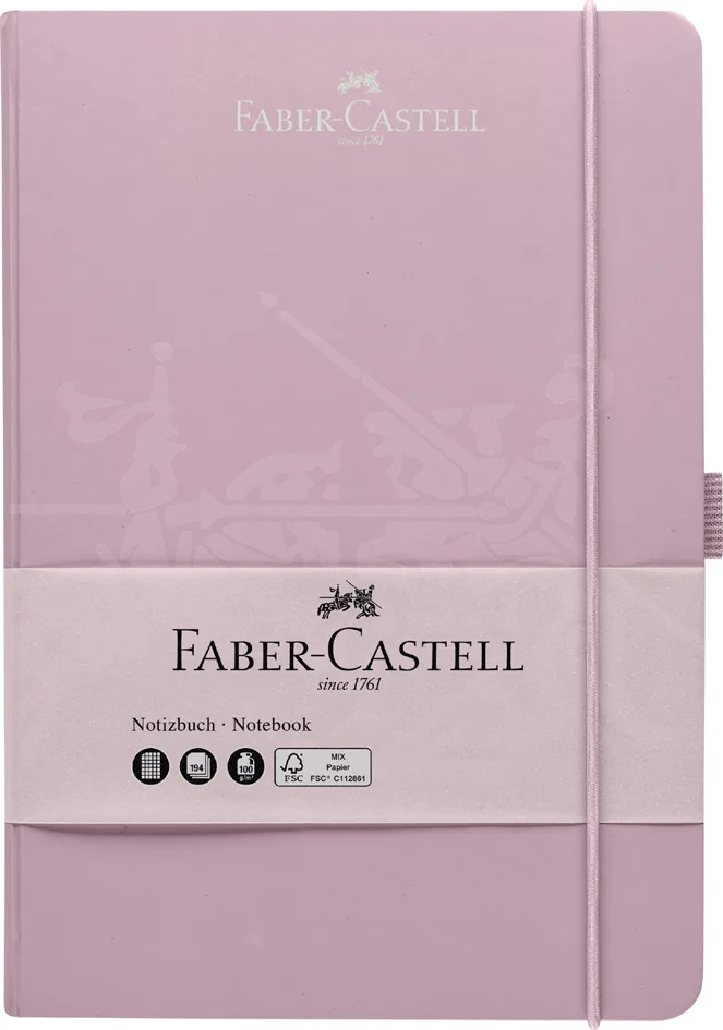 Notizbuch, DIN A5, kariert, rose by Faber-Castell – product photo