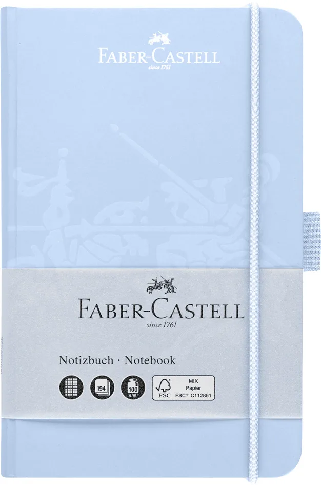Notizbuch, DIN A6, kariert, hellblau by Faber-Castell – product photo