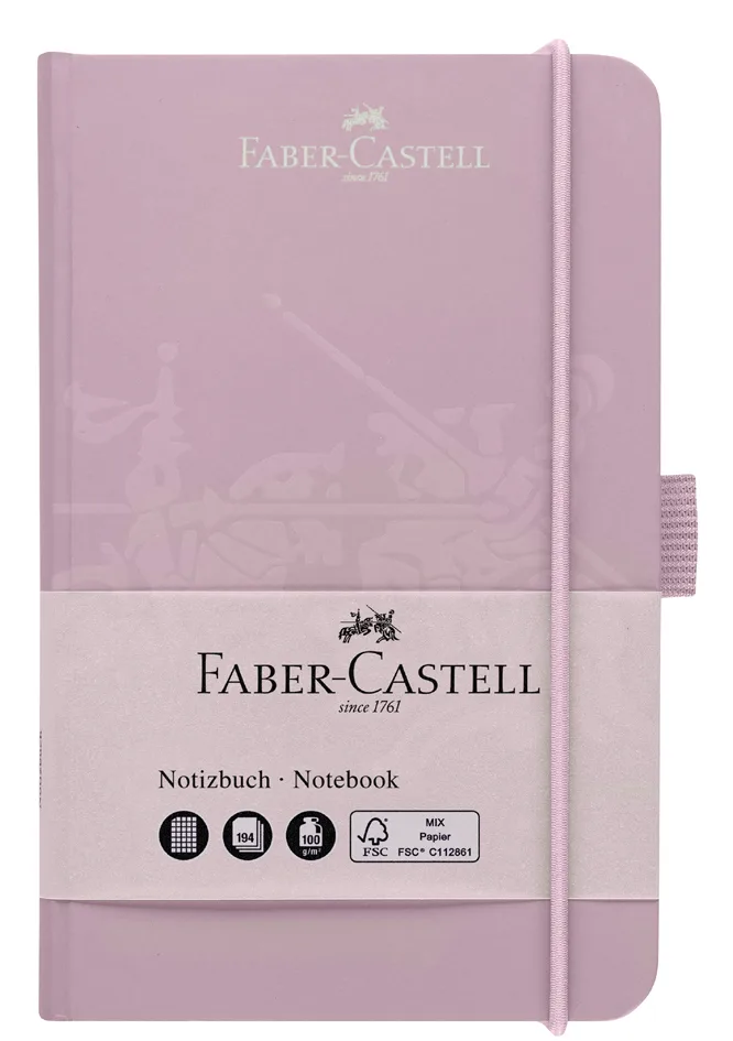 Notizbuch, DIN A6, kariert, rose by Faber-Castell – product photo