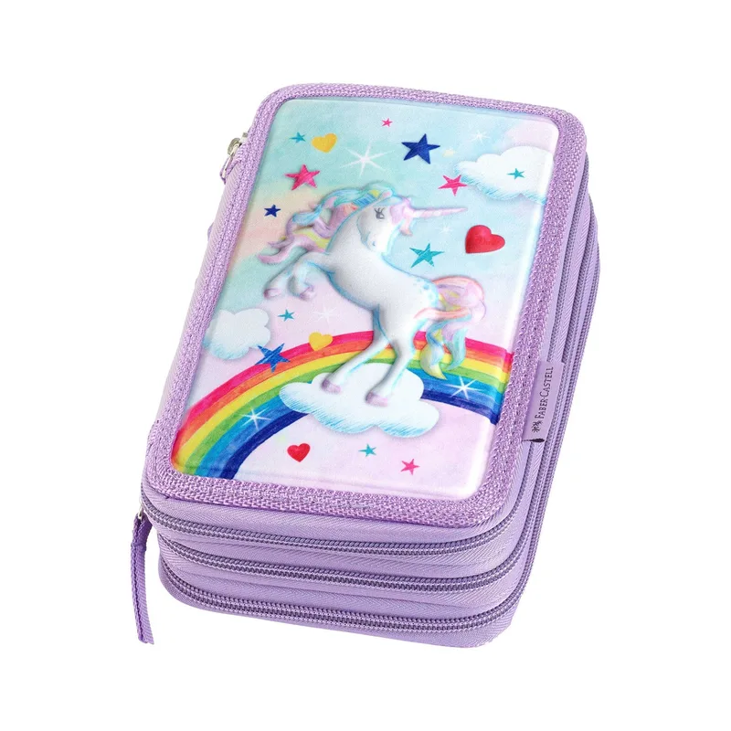Pencil Case Unicorn Empty Triple (573043) by Faber-Castell – product photo