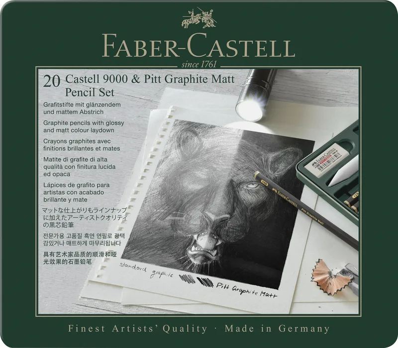 Potloden Graphite Matt & Castell 9000 by Faber-Castell – product photo