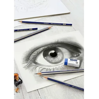 Potlood Faber-Castell 6 hardheden inclusief puntenslijper en gum fra Faber-Castell – produktbillede 5 af 5
