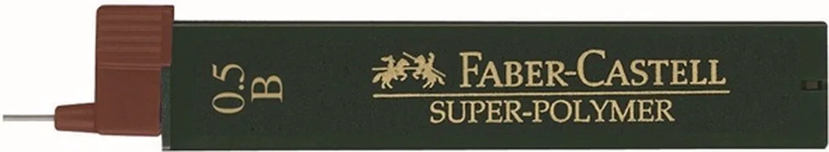 Potloodstift faber-castell b 0.5mm | 12 stuks de Faber-Castell en Noir – photo produit