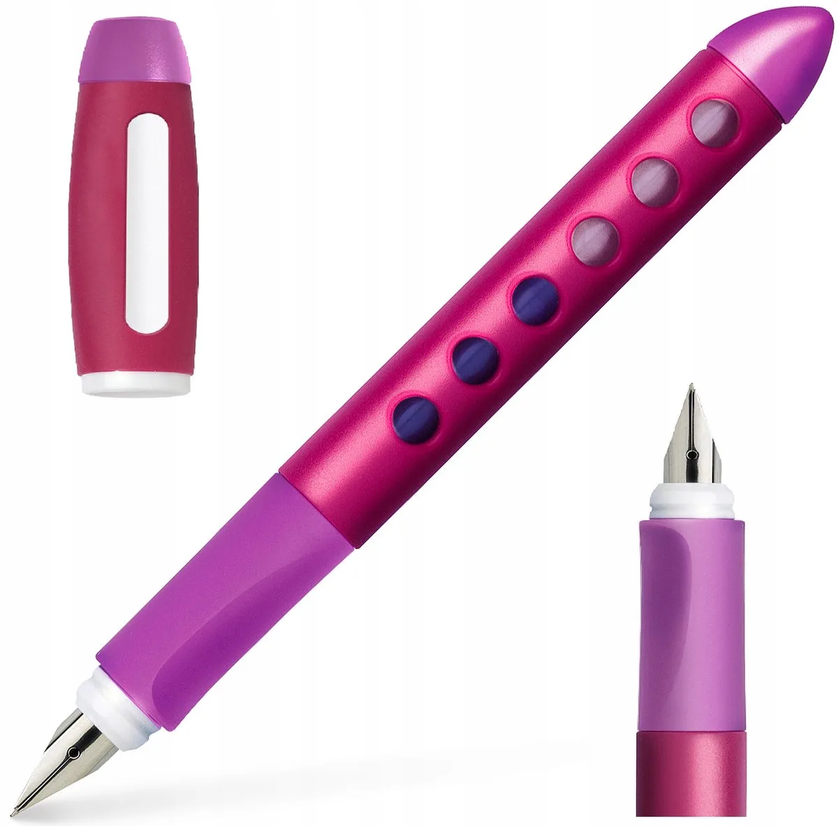Scribolino linkshandige pen - roze de Faber-Castell en Rose – photo produit