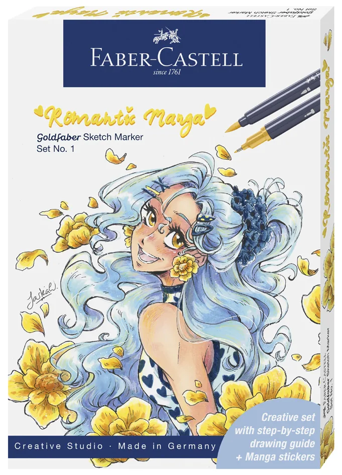 Sketch Marker GOLDFABER, Set Romantic Manga 1 by Faber-Castell – product photo