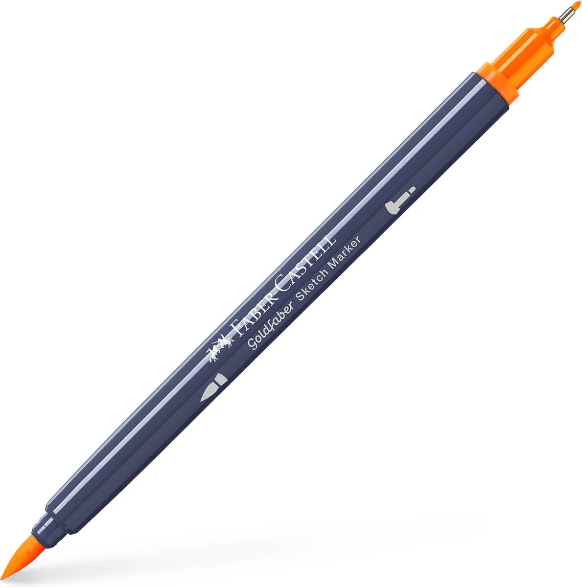 sketchmarker - Goldfaber - 1 stuk - 111 cadmium orange - alcoholmarker - FC-164710 fra Faber-Castell i 111 cadmium orange – produktbillede