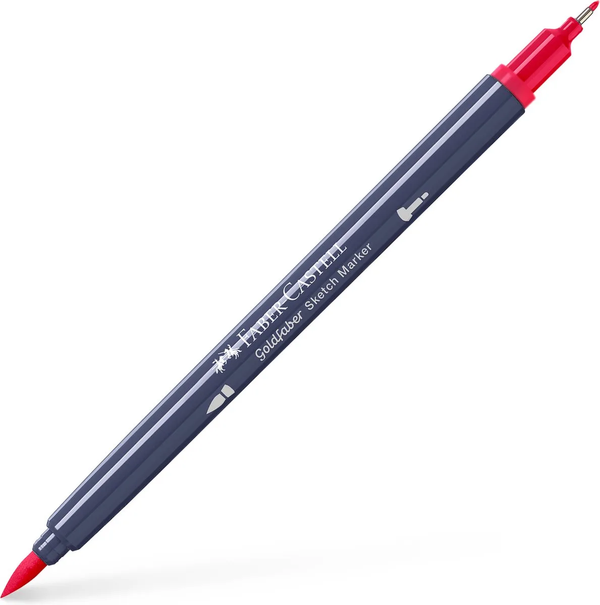 sketchmarker - Goldfaber - 1 stuk - 126 permanent carmine - alcholmarker - FC-164717 fra Faber-Castell i 126 permanent carmine – produktbillede