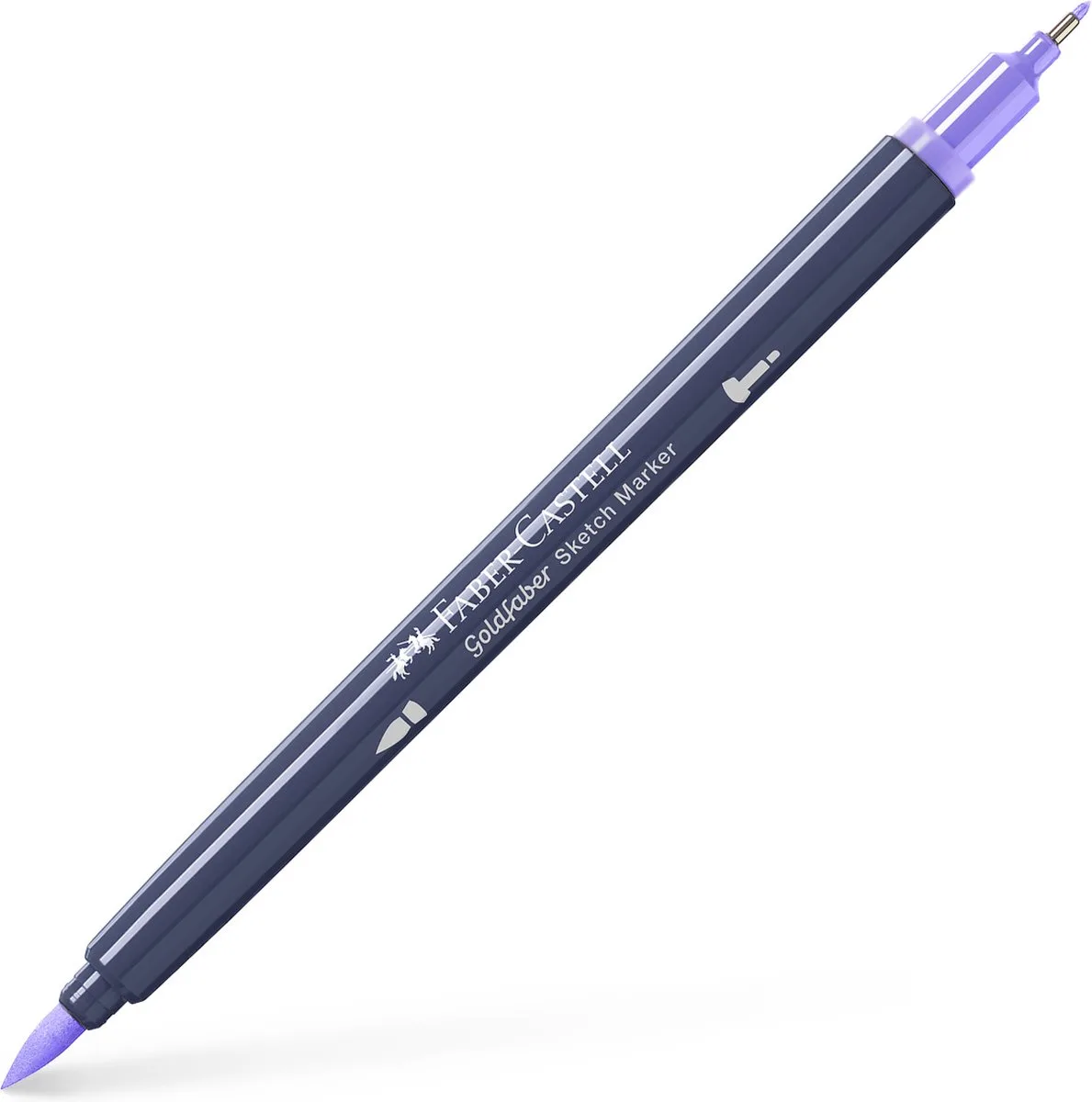 sketchmarker - Goldfaber - 1 stuk - 196 lavender light - alcholmarker - FC-164734 fra Faber-Castell i 196 lavender light – produktbillede