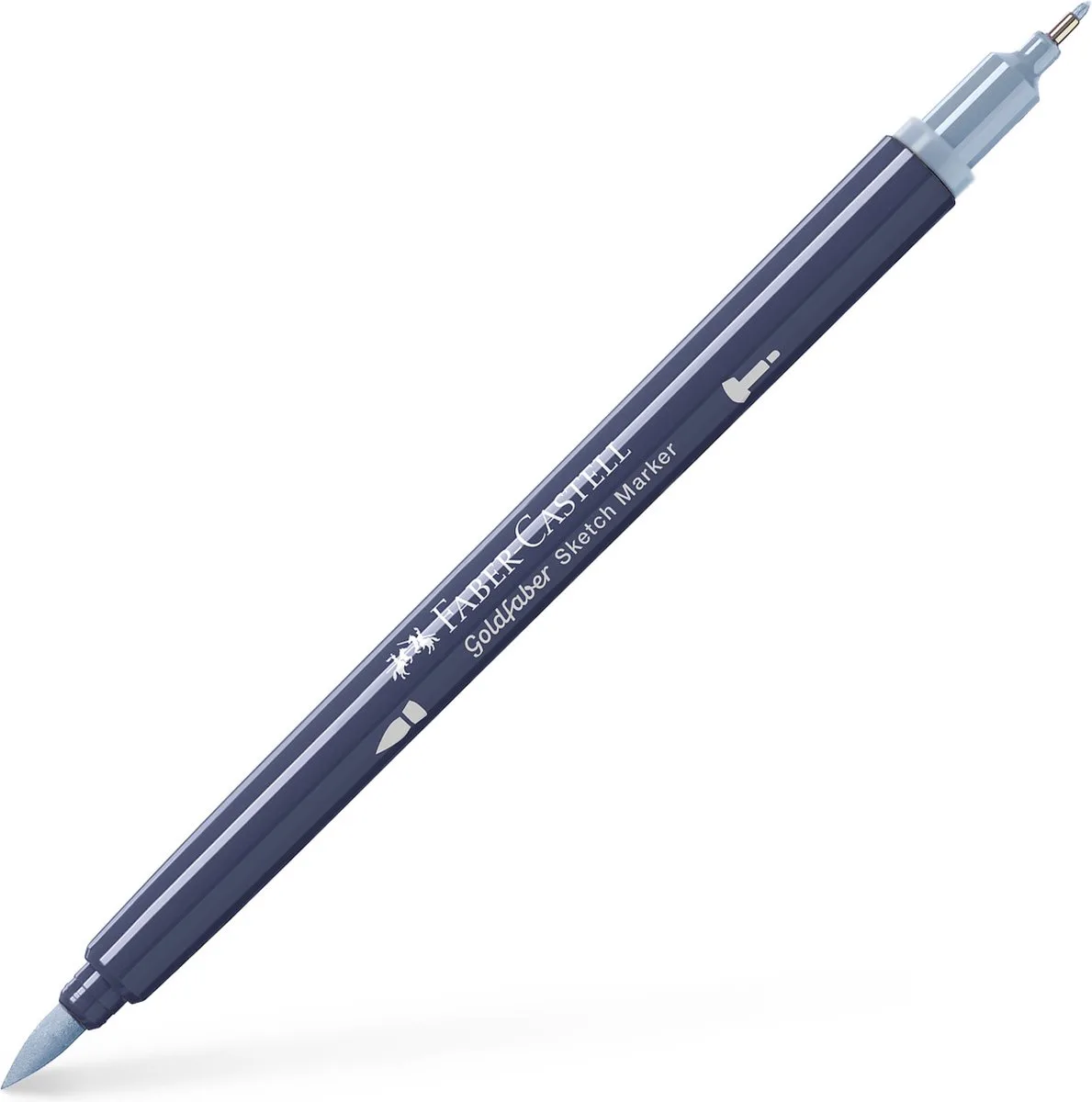 sketchmarker - Goldfaber - 1 stuk - 242 cold grey XII - alcoholmarker - FC-164792 fra Faber-Castell i 242 cold grey XII – produktbillede