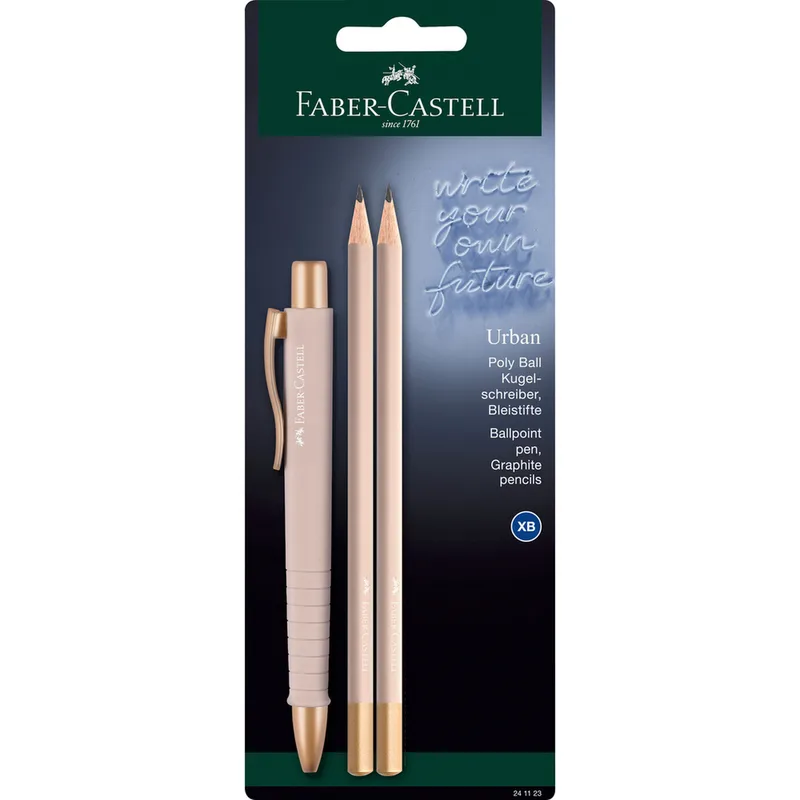 Stylo à bille Poly Ball Urban GP Rose pâle de Faber-Castell – photo produit
