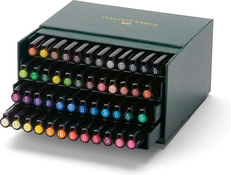 tekenstift - Pitt Artist Pen - brush - 48-delig - Studiobox FC-167148 fra Faber-Castell i Multicolor 48 – produktbillede