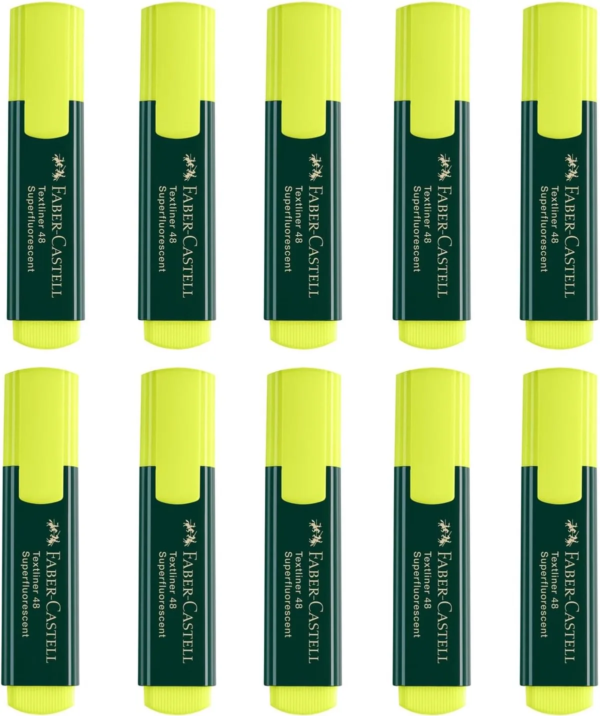 Textliner 48 Markerset - 10 Gele Highlighters by Faber-Castell in Yellow – product photo