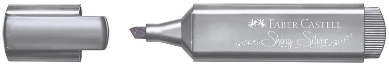 Textmarker TEXTLINER 46 METALLIC, silber by Faber-Castell – product photo