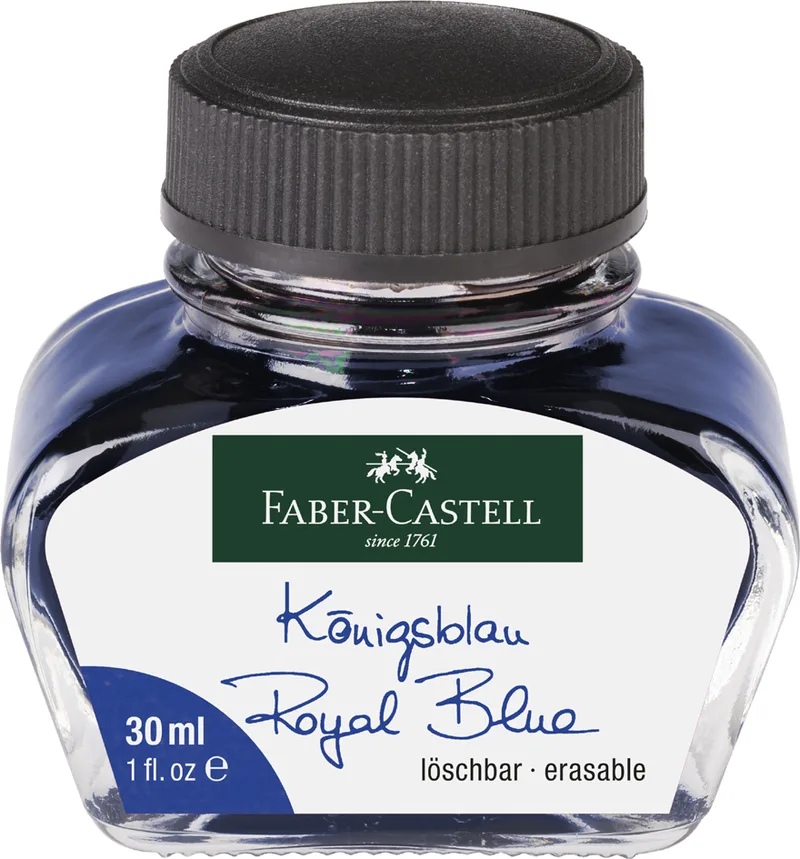 Tinte im Glas, schwarz, Inhalt: 62,5 ml fra Faber-Castell – produktbillede