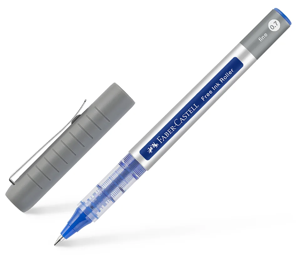 Tintenroller Free Ink Fine, blau von Faber-Castell – Produktfoto