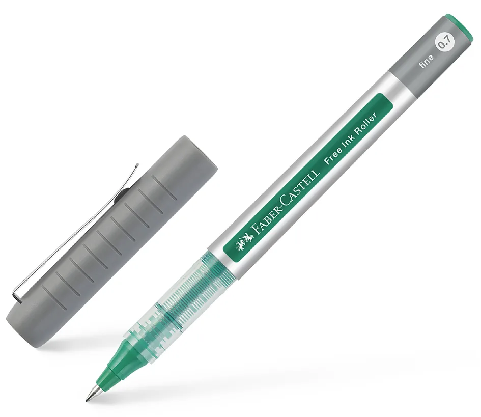 Tintenroller Free Ink Fine, grün von Faber-Castell – Produktfoto