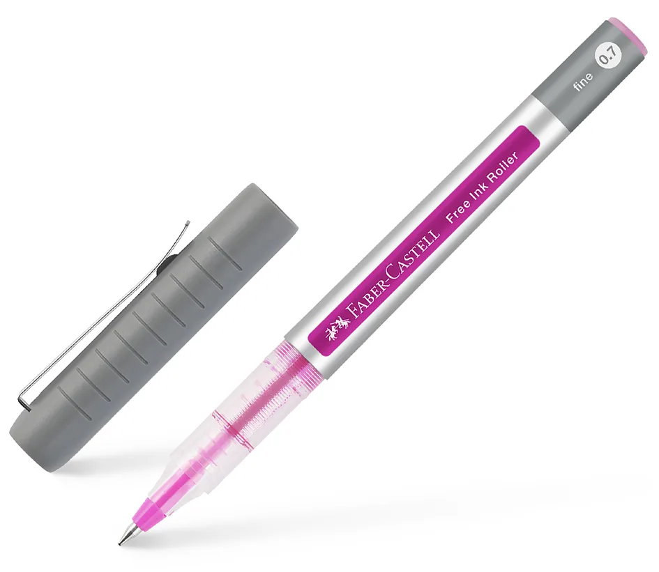 Tintenroller Free Ink Fine, pink von Faber-Castell – Produktfoto