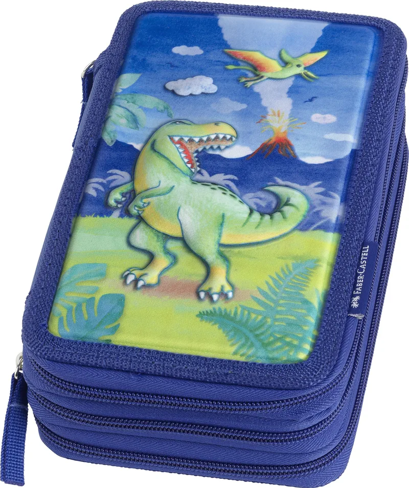 Triple Decker pencil case - Dinosaur (573044 ) by Faber-Castell – product photo