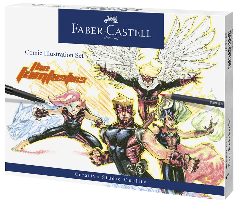 Tuschestift PITT artist pen, 15er Etui Comic von Faber-Castell – Produktfoto