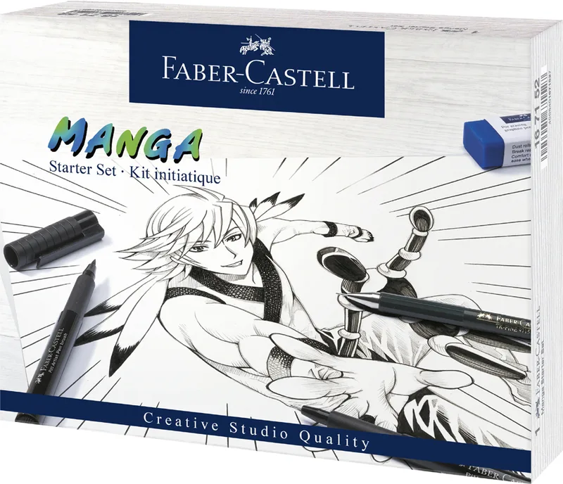 Tuschestift PITT artist pen Manga Starter Set van Faber-Castell – productfoto