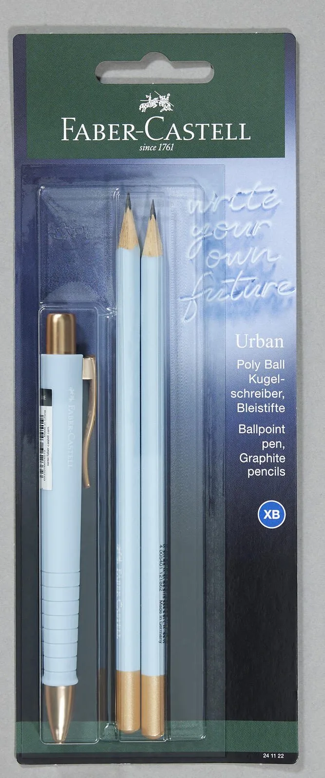 Urban Kugelschreiber-Set 0.7 mm Blau van Faber-Castell – productfoto
