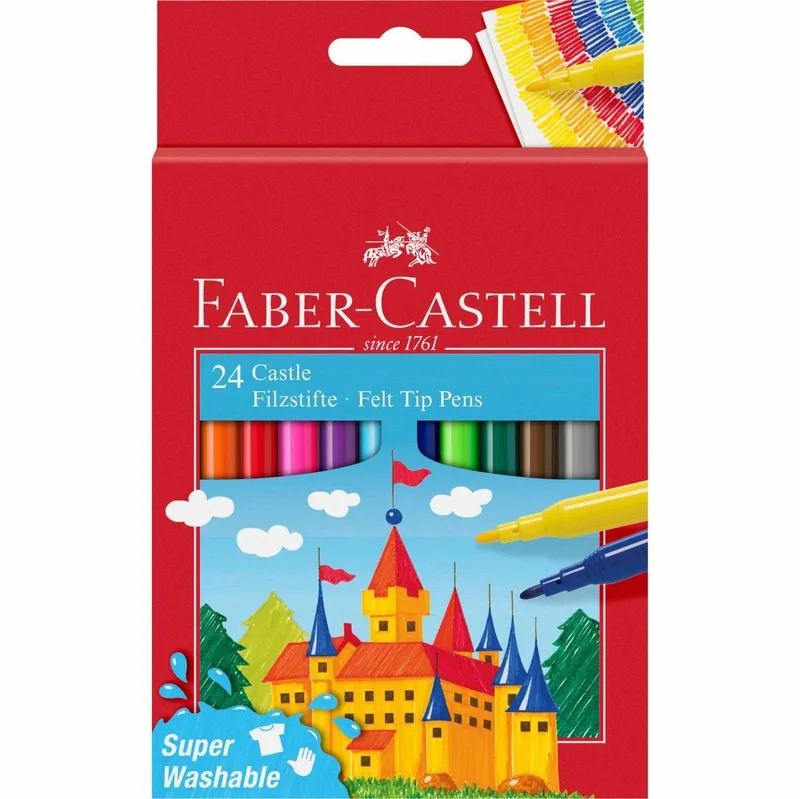 viltstiften - 24 stuks - FC-554202 de Faber-Castell en Assorti – photo produit